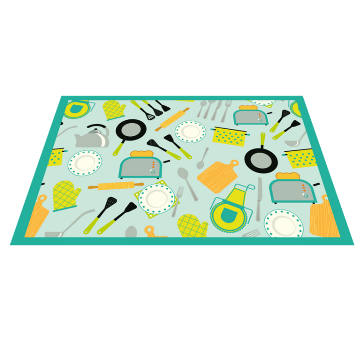 Original placemats kitchen utensil design - TenStickers