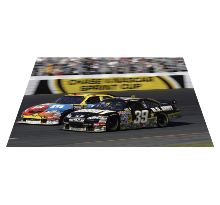 Racing car action placemat for home - TenStickers