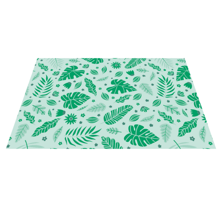 Tropical leaves original placemats - TenStickers