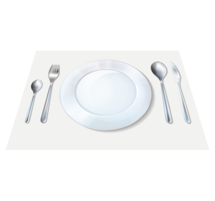 Modern placemats elegant table arrangement - TenStickers