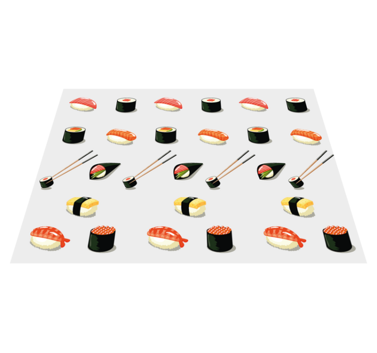 Sushi  pattern original placemats - TenStickers