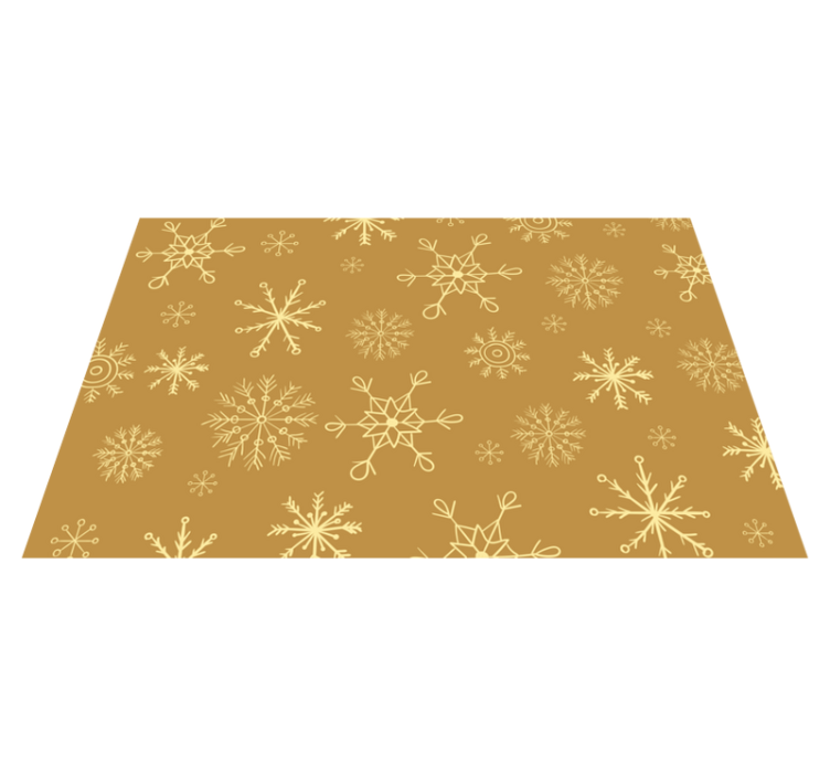 Christmas placemats with snowflake pattern surface - TenStickers