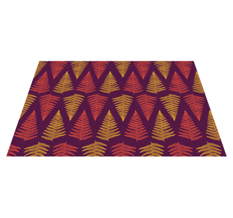 Foliage pattern background placemat - TenStickers