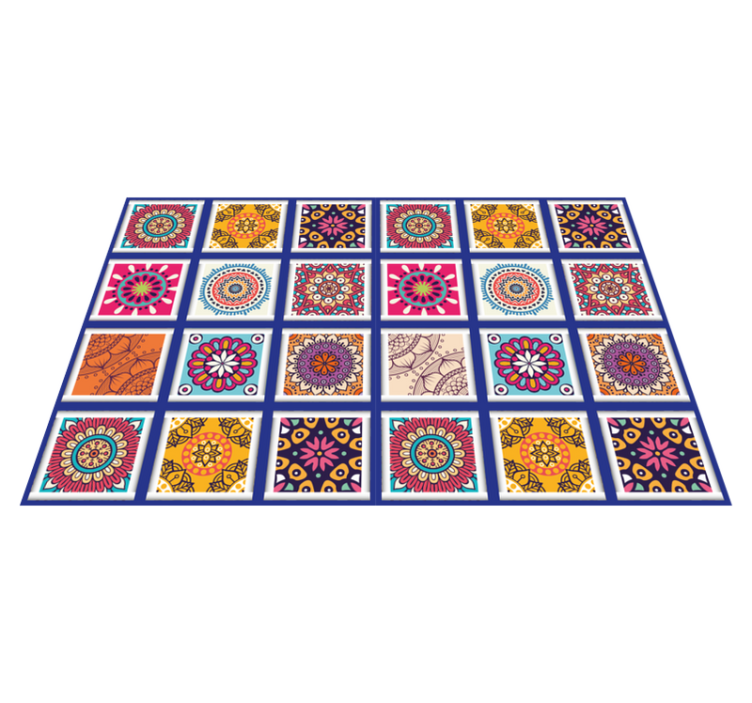 Original placemats with geometric floral designs - TenStickers