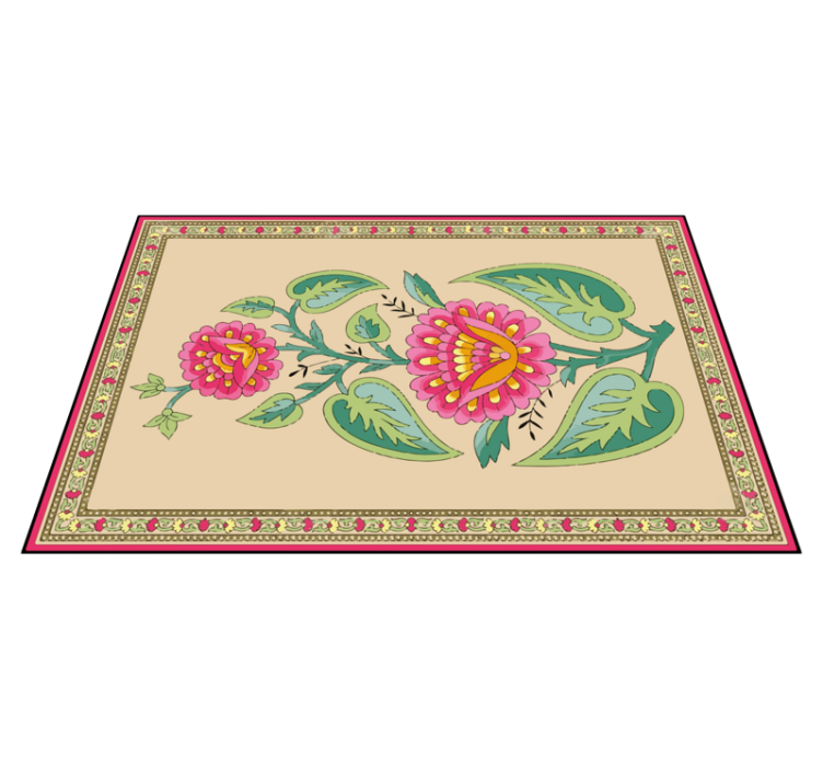 Original placemats with floral pattern centerpiece - TenStickers