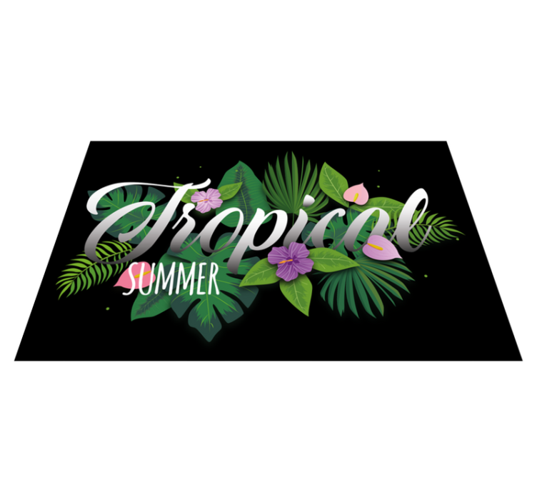 Original placemats tropical summer feel - TenStickers