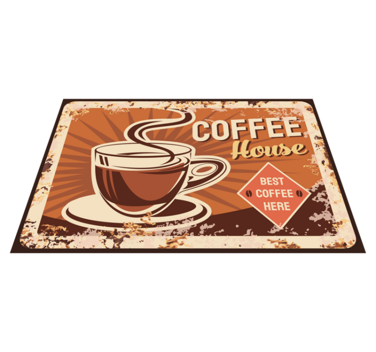 Placemat with quote coffee is a hug in a mug - TenStickers