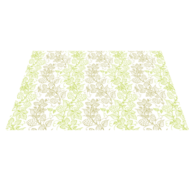 Botanical leaf motif placemat - TenStickers