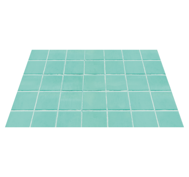 Placemat turquoise tiled surface - TenStickers