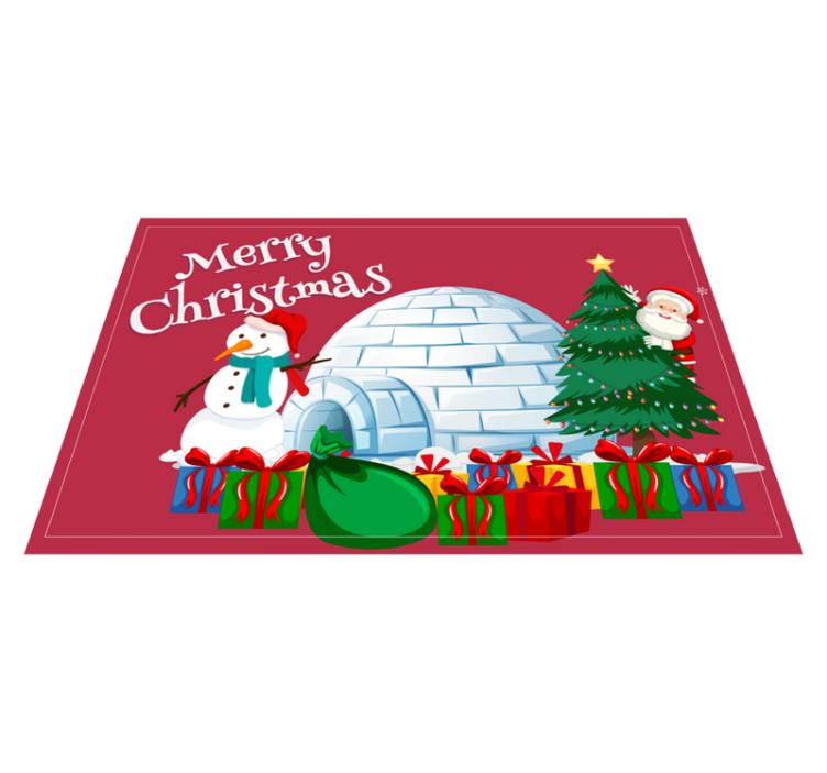 Christmas placemats for a festive holiday scene - TenStickers