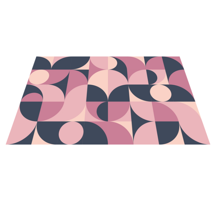 Geometric pink pastel modern placemats - TenStickers