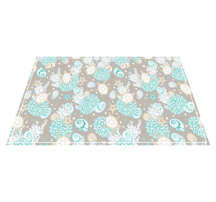 Original placemats with shell pattern design - TenStickers