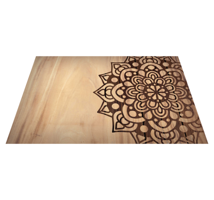 Wooden side pattern textured placemats - TenStickers