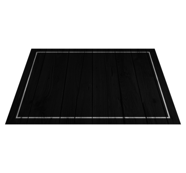 Elegant black surface placemat - TenStickers