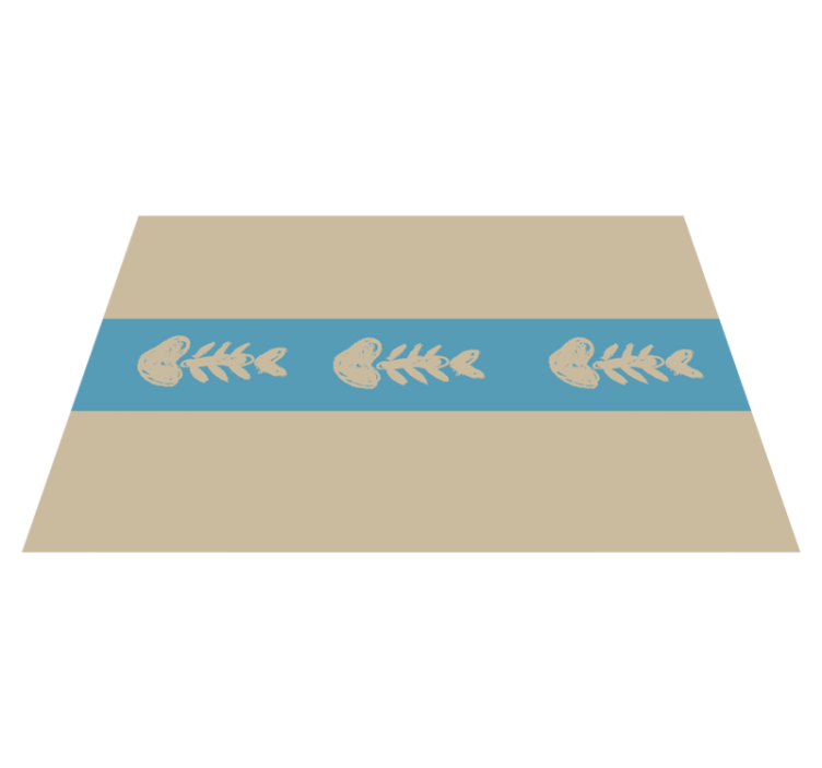 Original placemats unique fish bone design - TenStickers