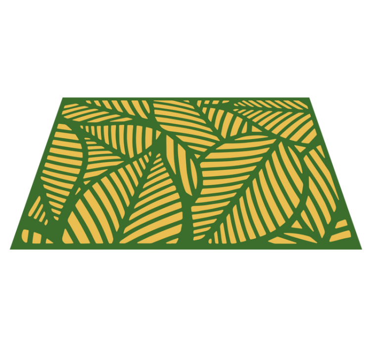 Leaf pattern overlay placemat - TenStickers
