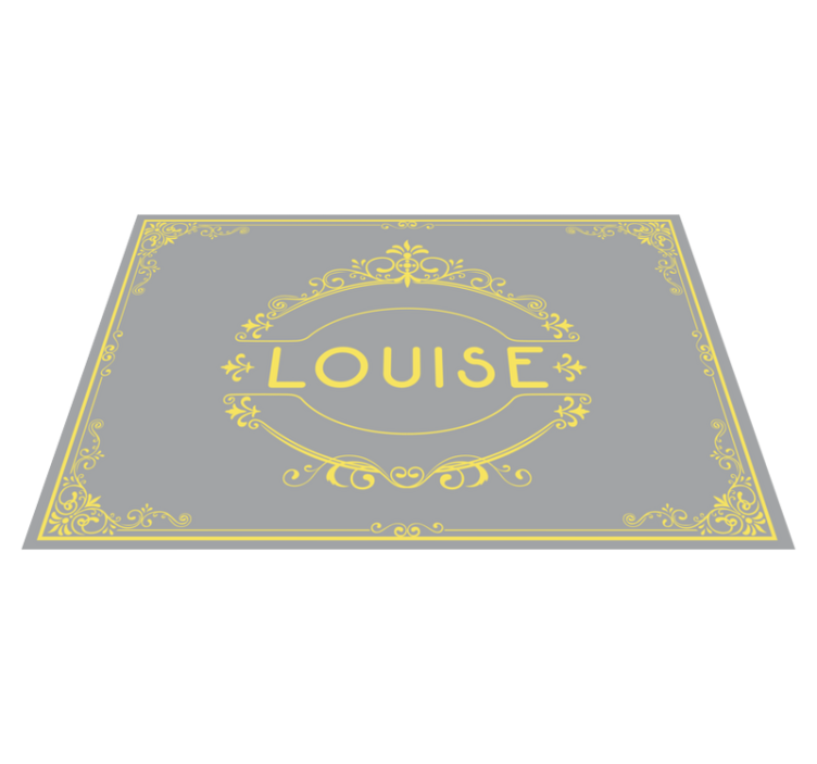 Personalizable placemats elegant name display - TenStickers