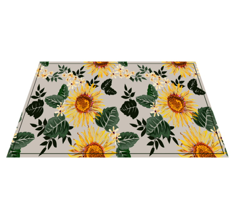 Original placemats sunny floral design - TenStickers