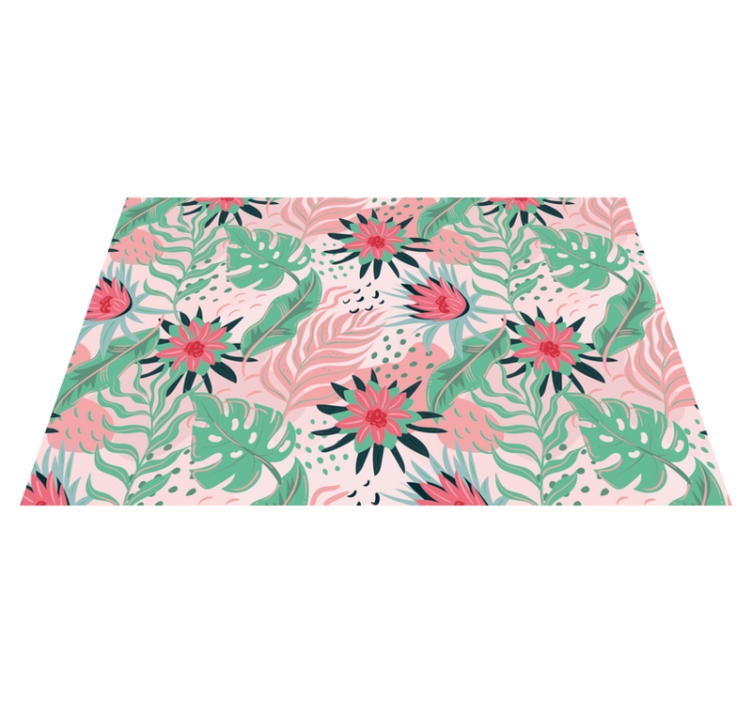 Original placemats floral tropical design - TenStickers