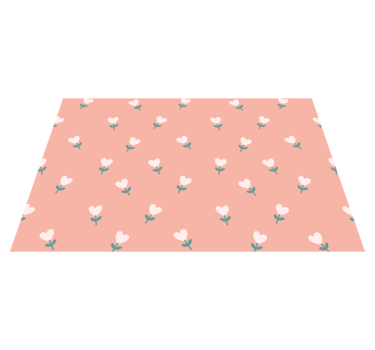 Original placemats charming floral design - TenStickers