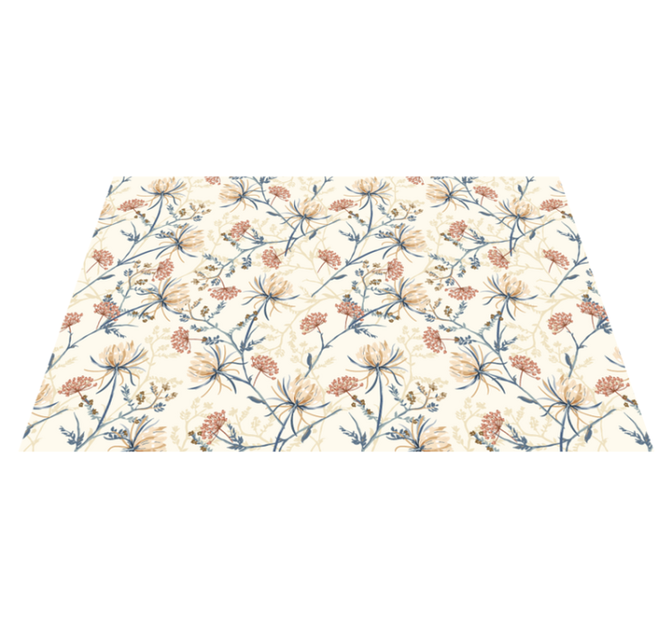 Original placemats floral motif tabletop - TenStickers