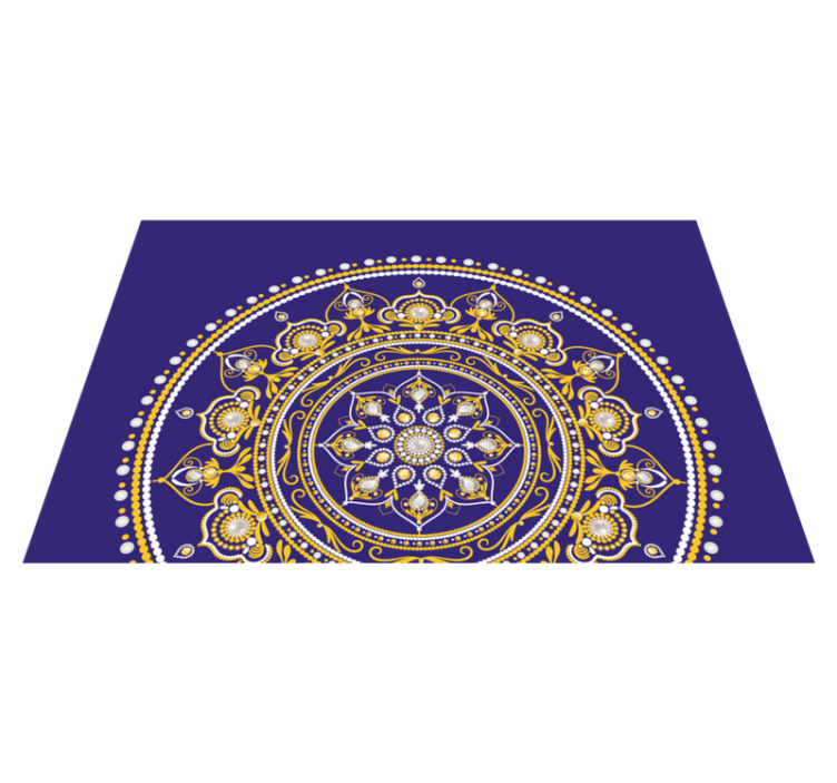 Original placemats intricate golden mandala - TenStickers