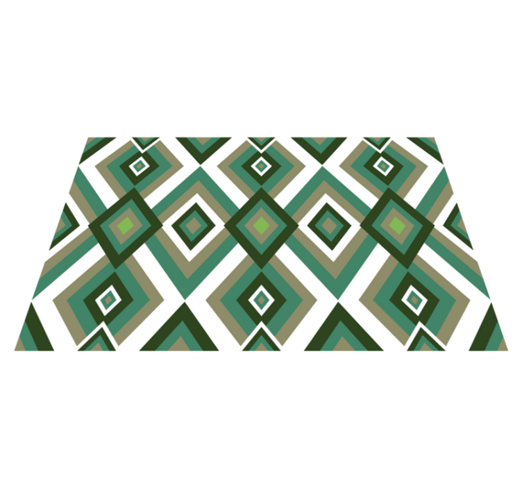 Green 70's rhombuses original placemats - TenStickers