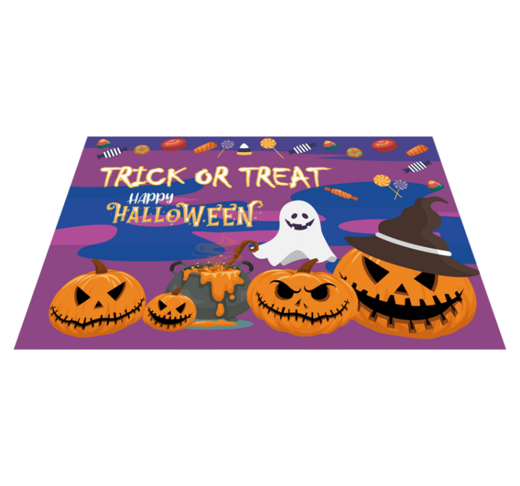 Halloween placemat trick or treat table - TenStickers