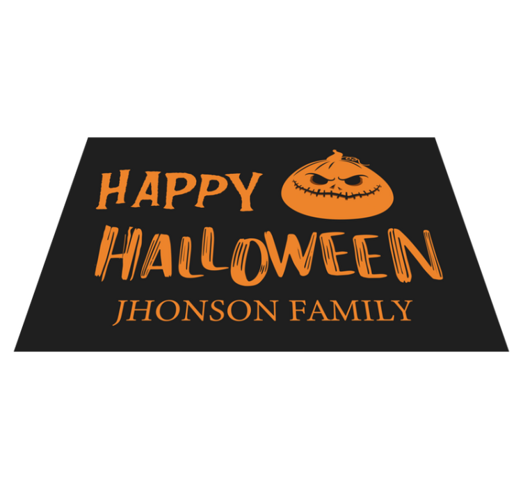Halloween placemat for family greetings - TenStickers