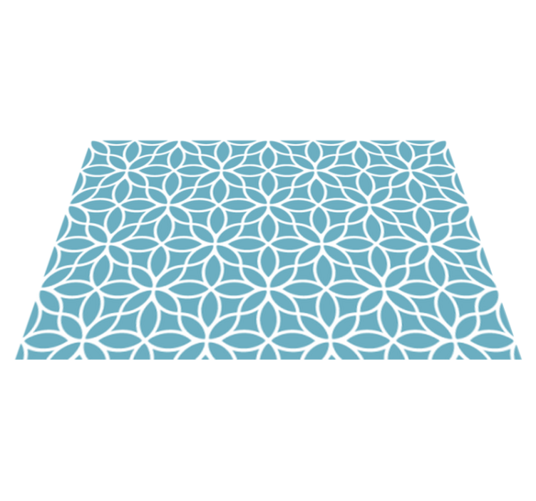 Geometric floral motif placemat - TenStickers