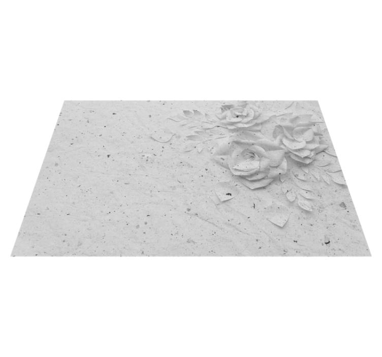 Elegant floral relief placemat - TenStickers