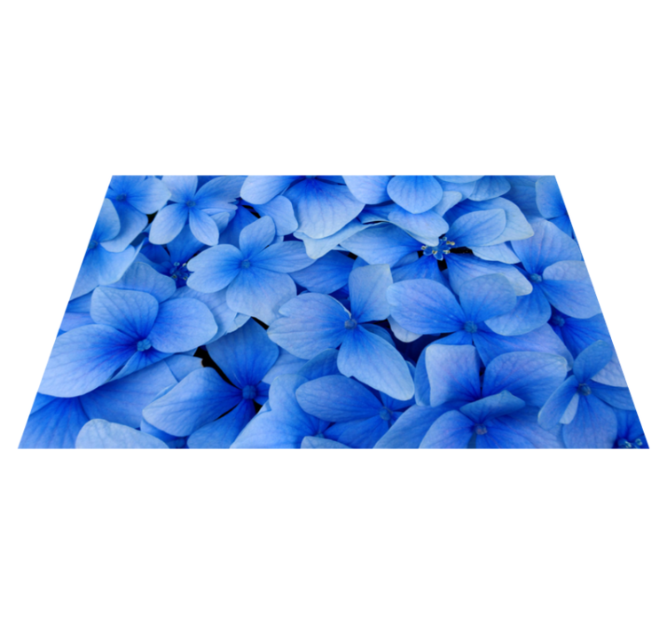 Several blue flowers modern placemats - TenStickers