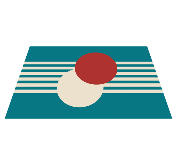 Modern placemats with abstract colorful shapes - TenStickers