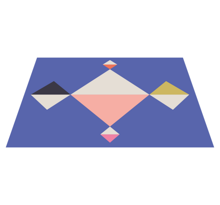 Modern placemats geometric color squares - TenStickers