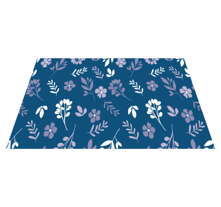 Botanical floral pattern placemat - TenStickers