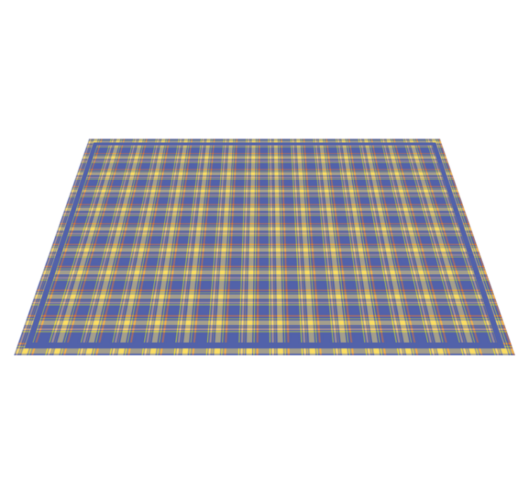 Plaid Pattern Surface placemat - TenStickers