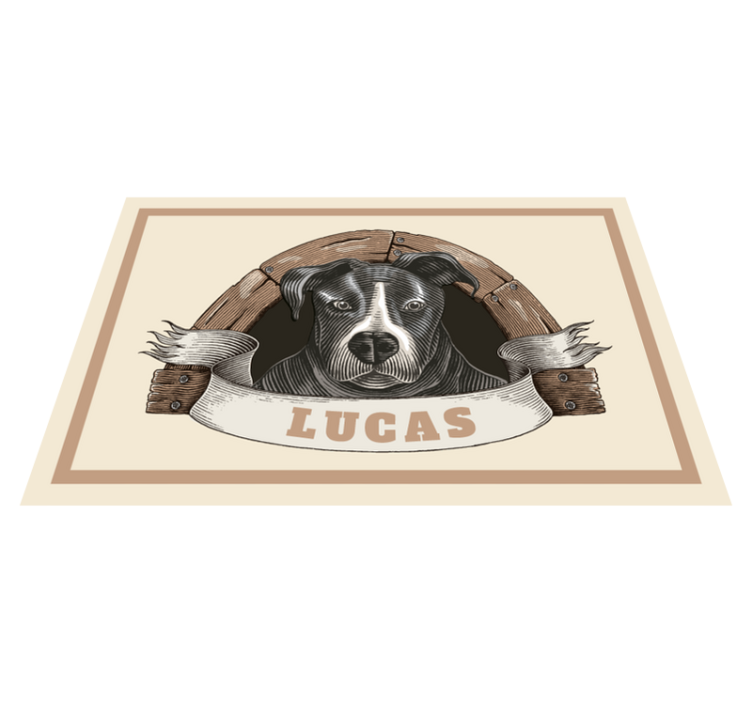 Original placemats dog portrait artwork - TenStickers