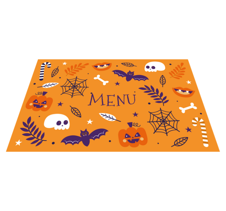Funny Halloween design Halloween placemats - TenStickers