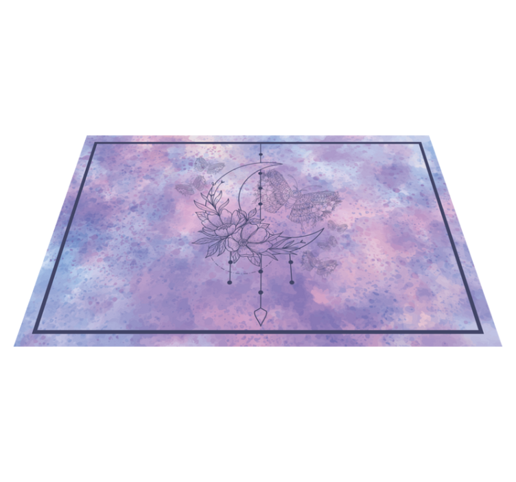 Original placemats floral moon design - TenStickers