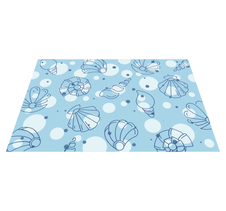 Original placemats ocean shell designs - TenStickers