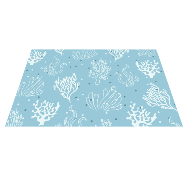 Original placemats coral patterned bowl set - TenStickers