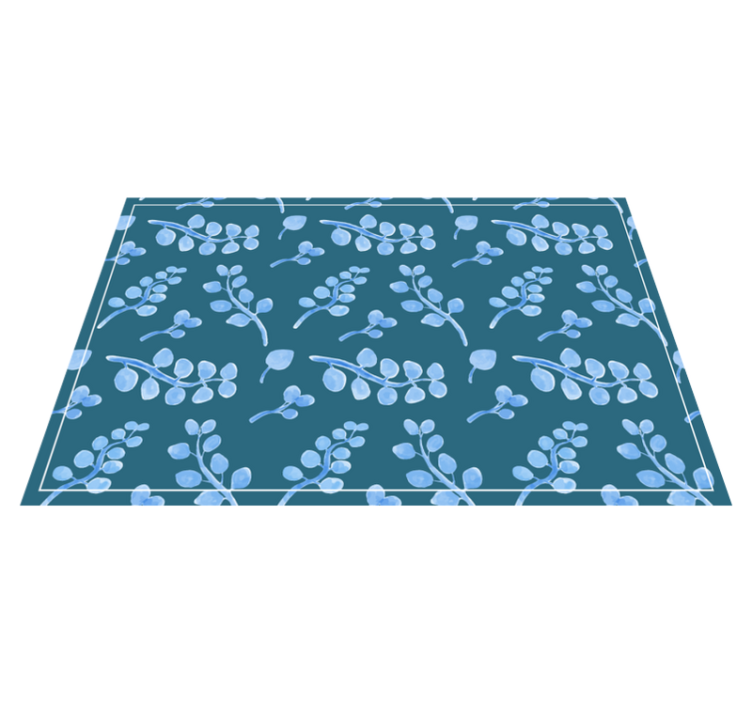 Botanical leaf element placemat - TenStickers
