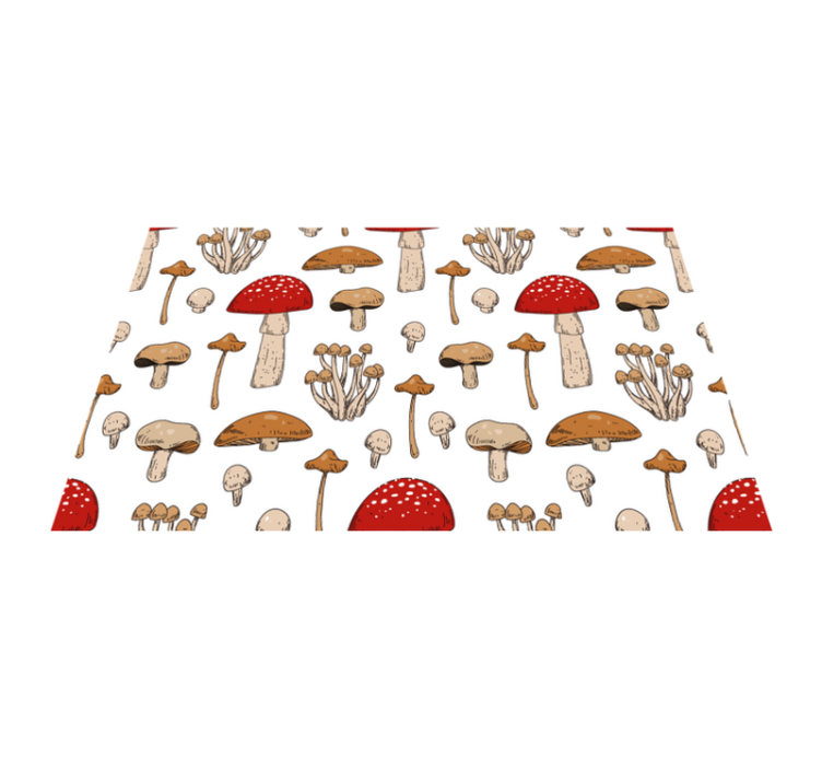 Original placemats mushroom design - TenStickers