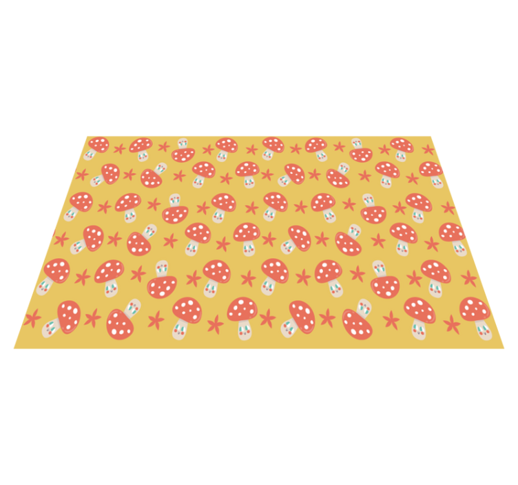 Children placemats with fun mushroom design - TenStickers