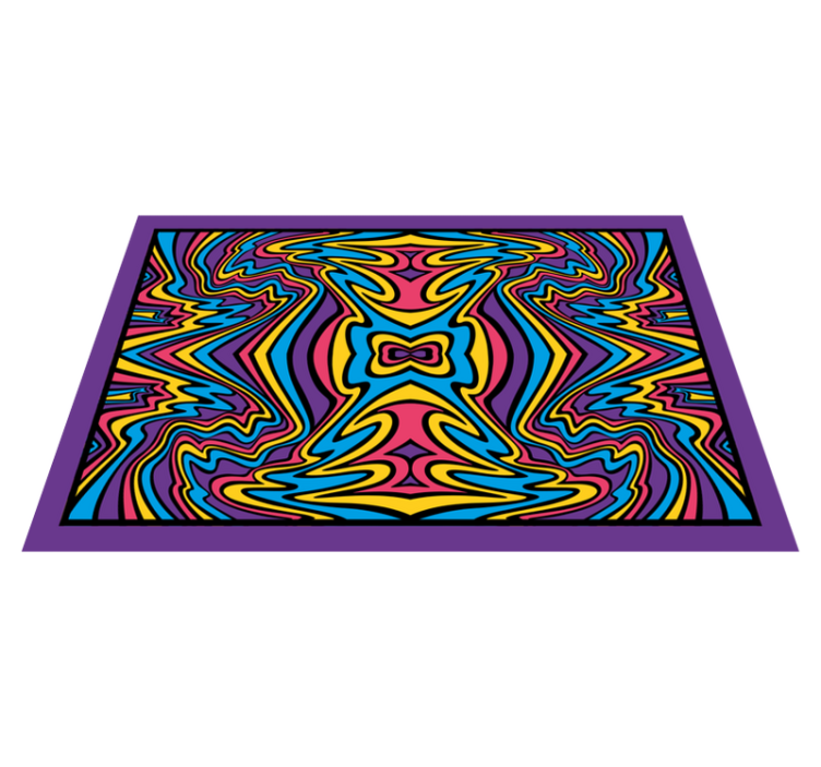Original placemats colorful abstract swirls - TenStickers