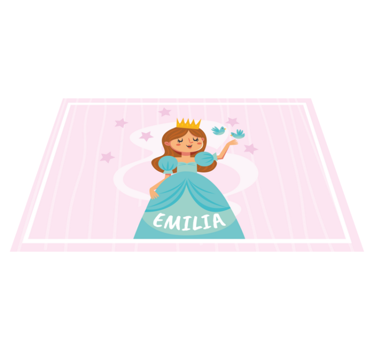 Children placemats princess character design - TenStickers