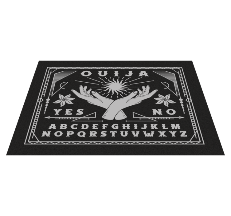 Placemat with quote ouija board hands - TenStickers