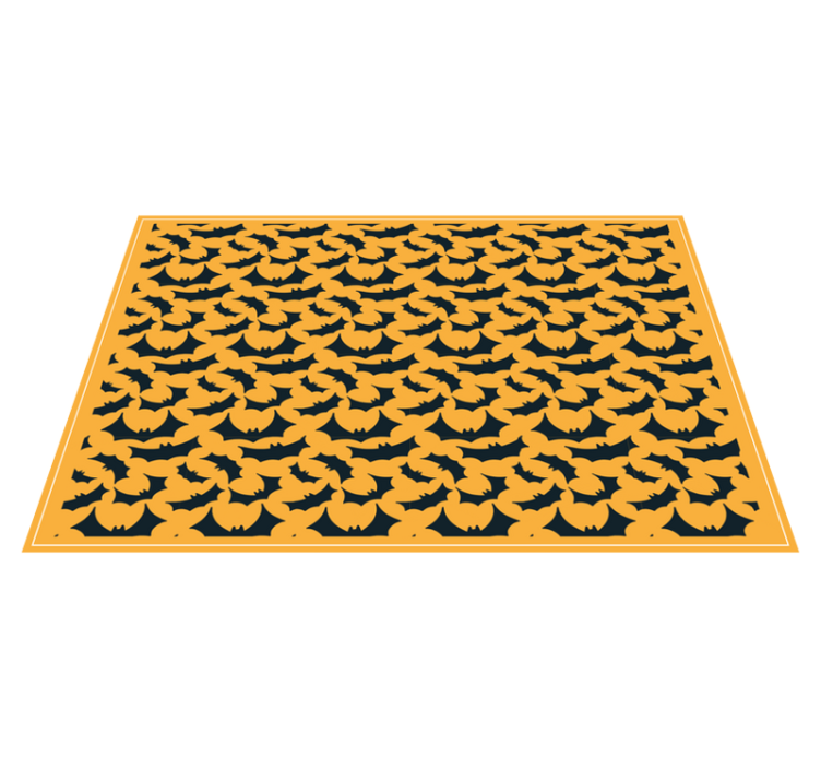 Halloween placemat with bat pattern design - TenStickers
