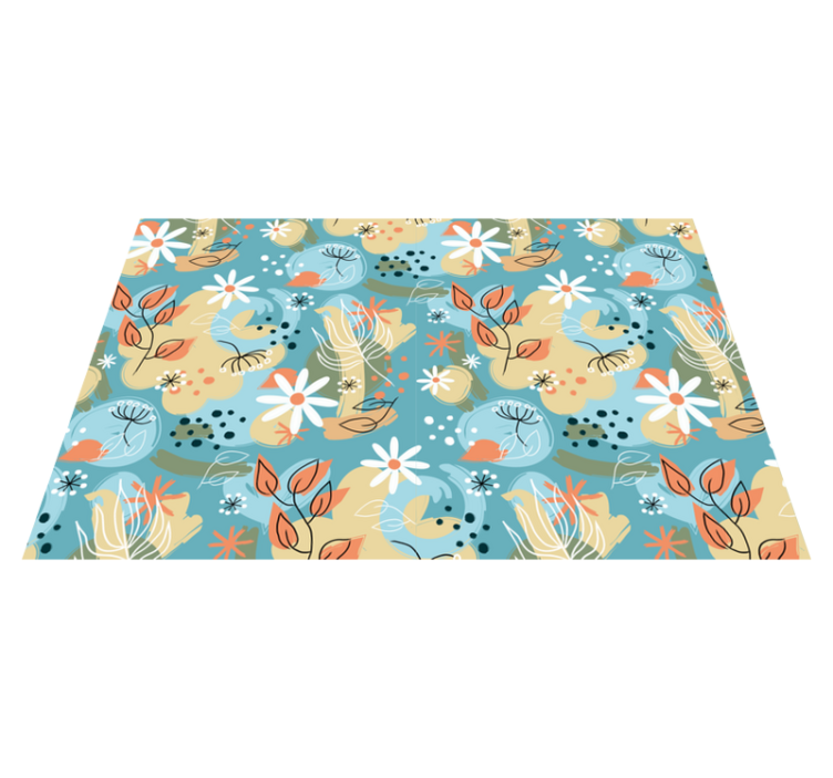 Modern placemats floral inspired tabletop - TenStickers
