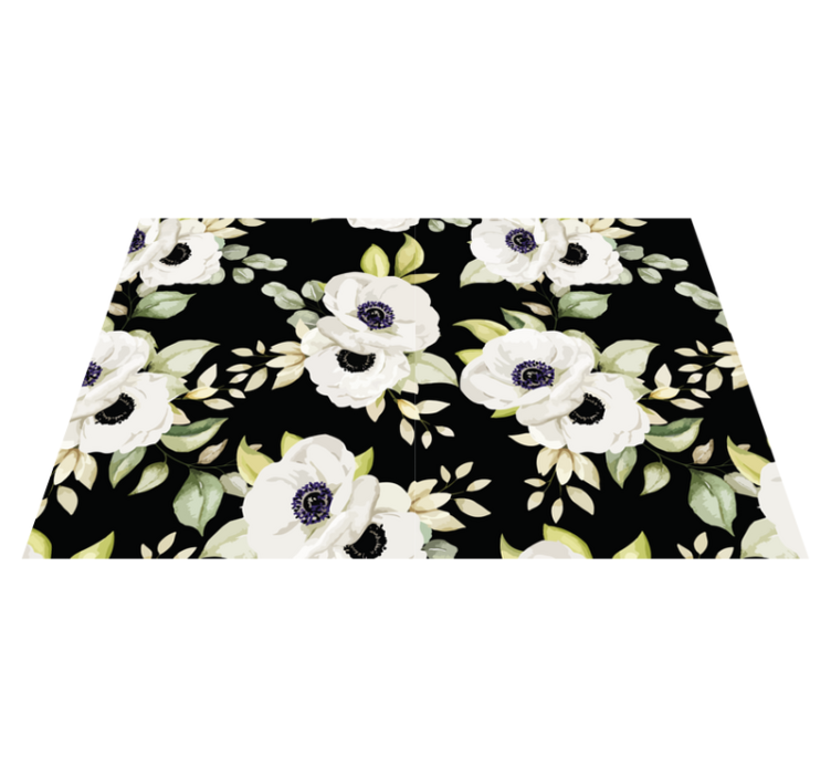 Original placemats floral design placemats - TenStickers